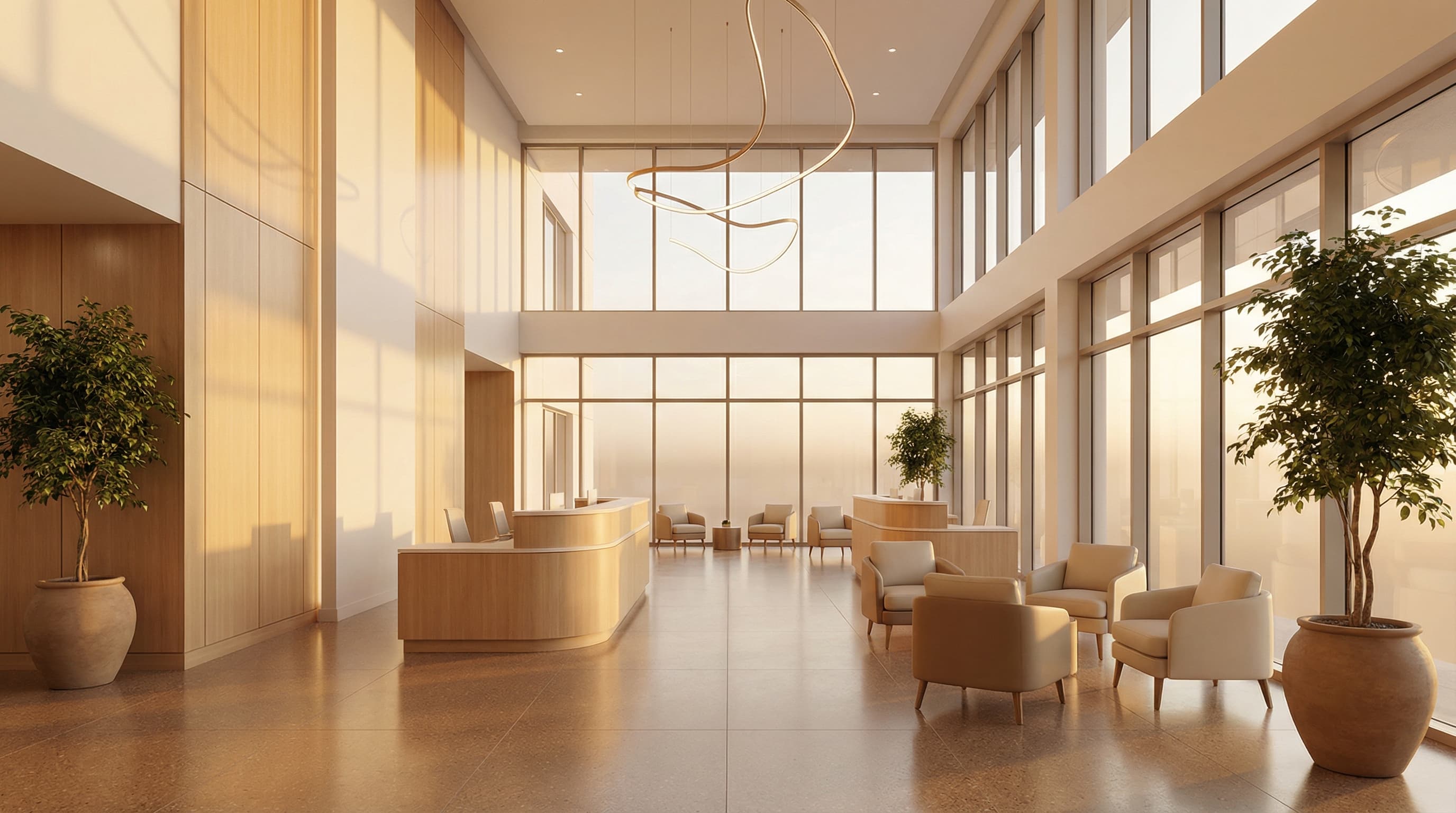 Modern hospital interior